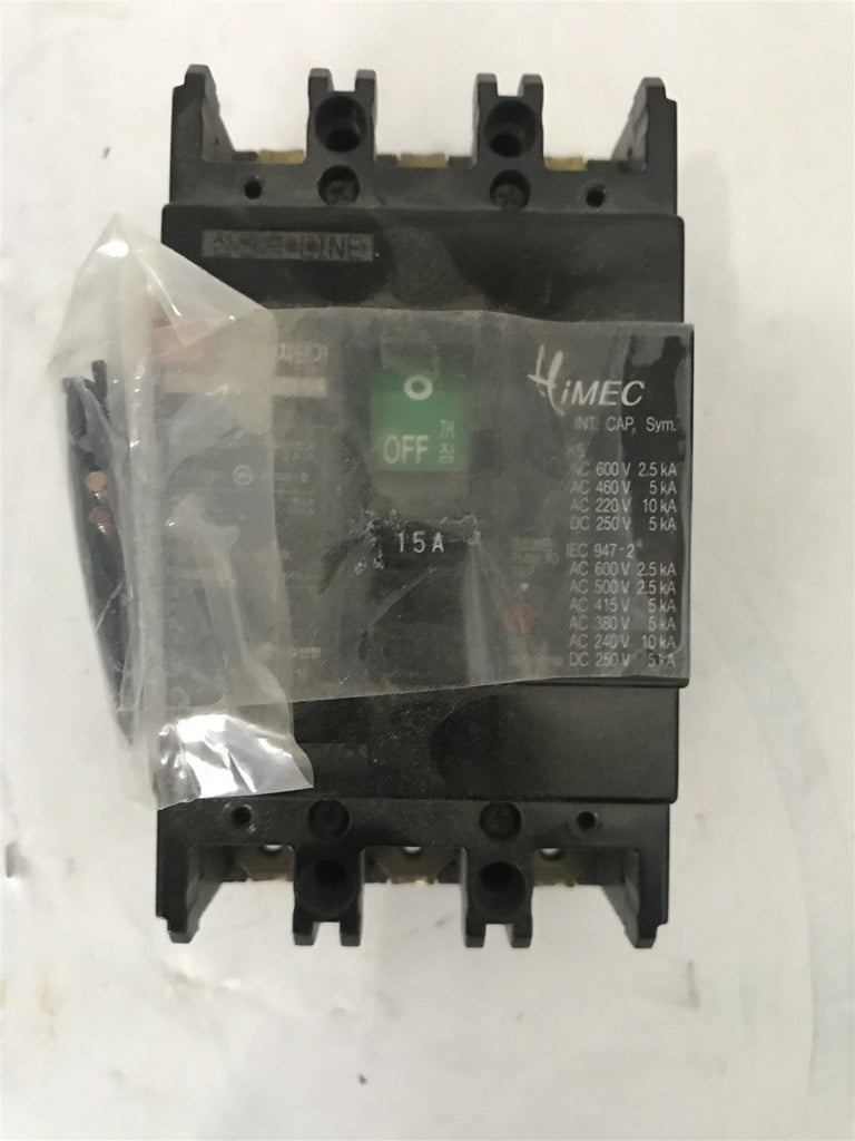 LG CIRCUIT BREAKER ABS 33A 15A 600V AC 3 POLE ABS33A-15A