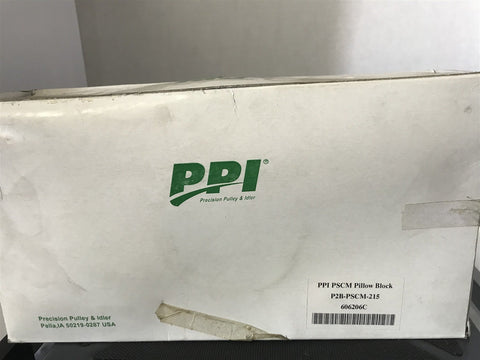 PPI PSCM PILLOW BLOCK BEAING P2B-PSCM-215 606206C NEW IN BOX 2 15/16 SHAFT