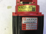 FANUC A06B-0374-B175 AC SERVO MOTOR 0.5 KW 66 VOLTS, 4.5 AMP, 200 HZ, 3000 RPM