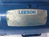 LEESON 110000-00 1 HP AC MOTOR 115/208-230 VOLTS, 1725 RPM, 4P, SIGNLE PHASE, 56
