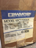 MARATHON G935 1 HP AC MOTOR 115/208-230 VOLTS 1725 RPM, 4P, 56 FRAME