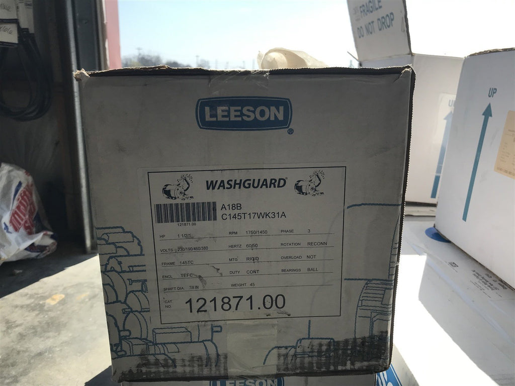 LEESON 121871.00 MOTOR 1.5 HP 1750 Rpm 3-PH 208-230/460