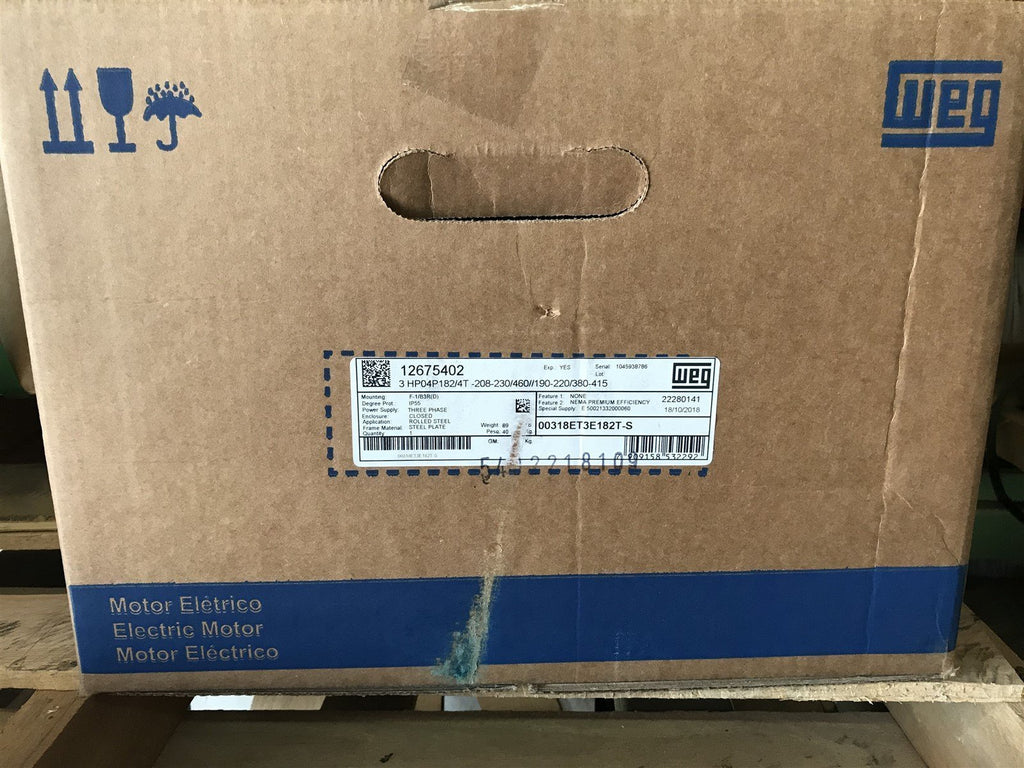 WEG 12675402 3HP 208-230/460//190-220/380-415V