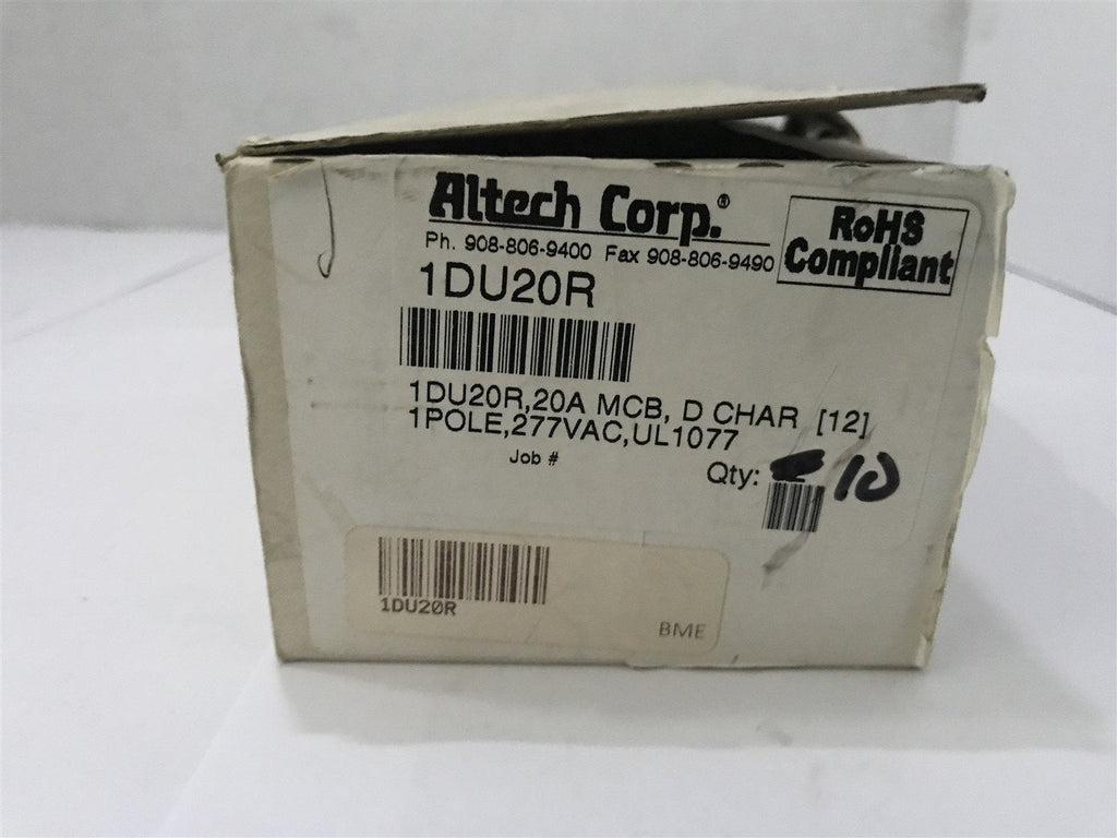 ALTECH CORP IDU20R LOT OF 4 CIRCUIT BREAKERS