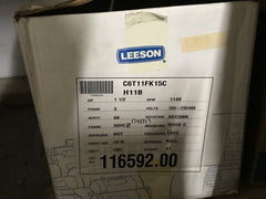 LEESON 116592.00 MOTOR 1 1/2HP 3PH 60HZ 1140RPM 208-230/460V TEFC ENC