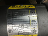BALDOR 31716 1/3 HP AC GEARMOTOR 115/208-230 VOLTS, 1725 RPM, 10:1 RATIO