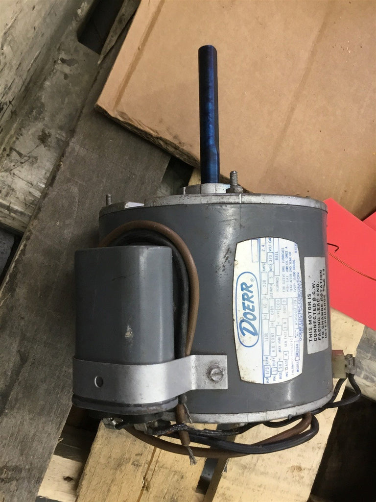 DOERR 3M266A 1/3 HP AC MOTOR 230 VOLTS, 1100 RPM, 6P, SINGLE PHASE, 48Y FRAME