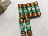 LOT OF 7-- BUSSMANN NON 20 ONE-TIME FUSE 20 AMP 250 VOLT