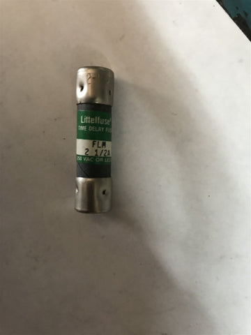 FLM 2 1/2 Fuse, 2.5A, 250VAC, Time Delay LOT OF 8