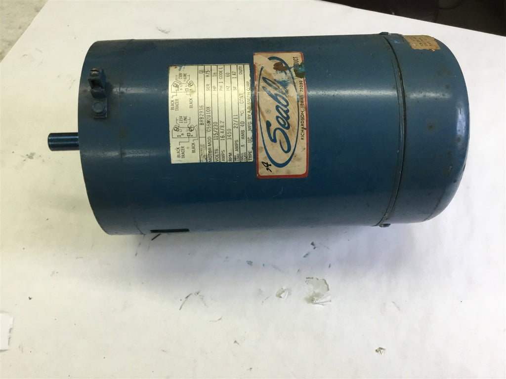 A.O. SMITH C56M2U18 1 1/2 HP AC MOTOR 115/230 VOLTS 3450 RPM 2P SINGLE PHASE
