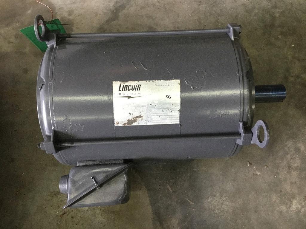 LINCOLN SSD4P10T6 10 HP AC MOTOR 230/460 VOLTS, 1750 RPM, 4P, 215T FRAME