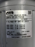 NISSEI CORP 11229311003 0.4 KW 4P 10:1 RATIO 220 V 1.8A 1710 RPM