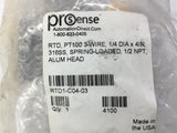 PROSENSE RTD-C04-03 PT100 3-WIRE 1/4 DIA X 4" TEMPATURE SENSOR