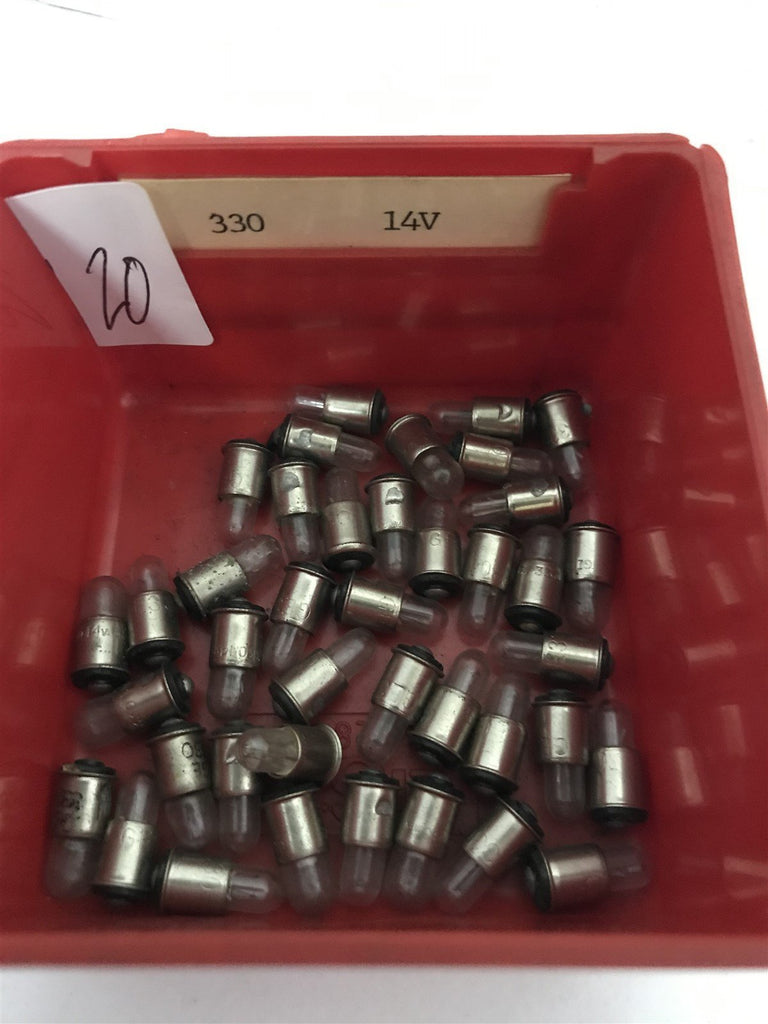 330 14V LOT OF 40 BULBS