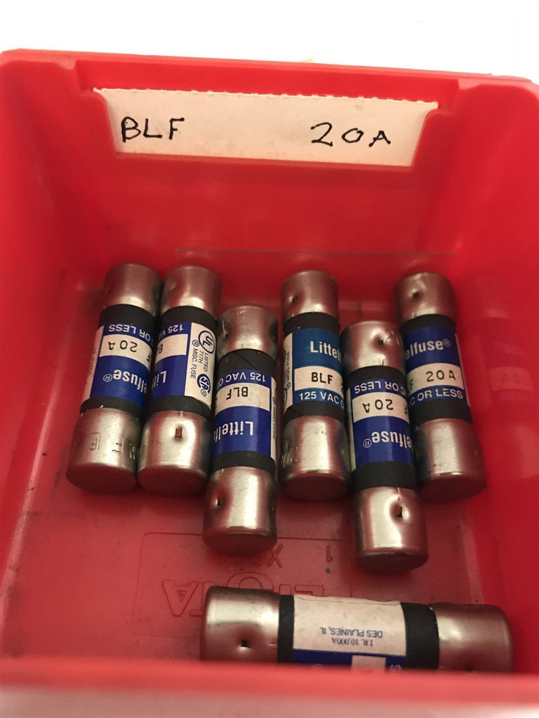 LITTELFUSE BLF 20A LOT OF 7 FUSES