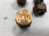 LOT OF 3-- BLACKBURN 10H 1/0 STR 4-1/0 SPLIT BOLT CONNECTORS