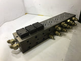 HYDRAULIC MANIFOLD WITH FITTINGS AS PICTURED--NO DATA PLATE