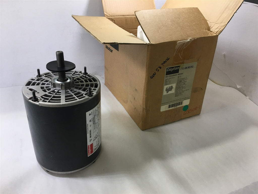 DAYTON 6K403G 1/4 HP HVAC MOTOR 115 VOLTS, 1725 RPM SINGLE PHASE 48YZ