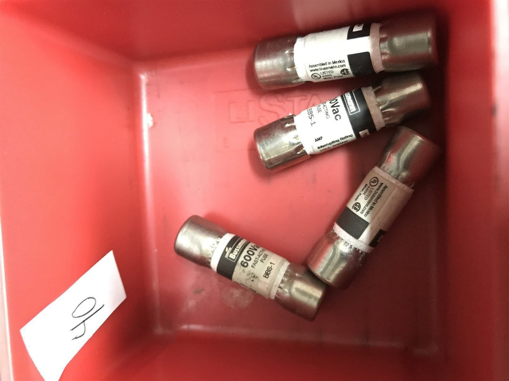 BUSSMANN BBS 1 LOT OF 4 FUSES