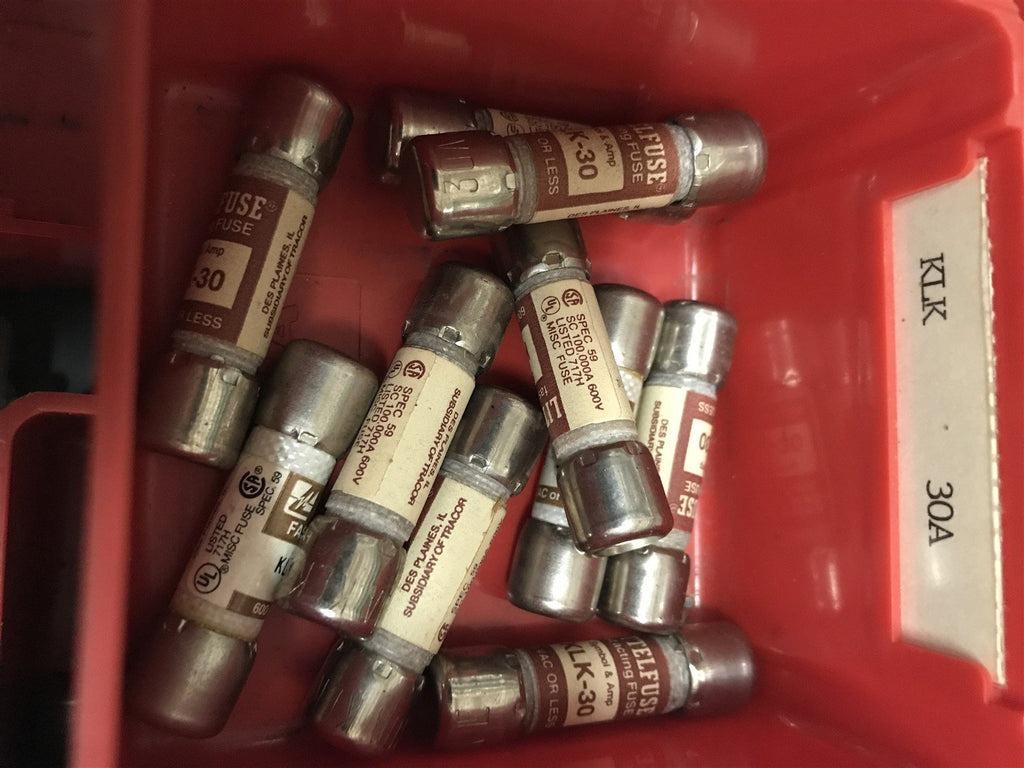LITTELFUSE KLK 30 LOT OF 10 FUSES