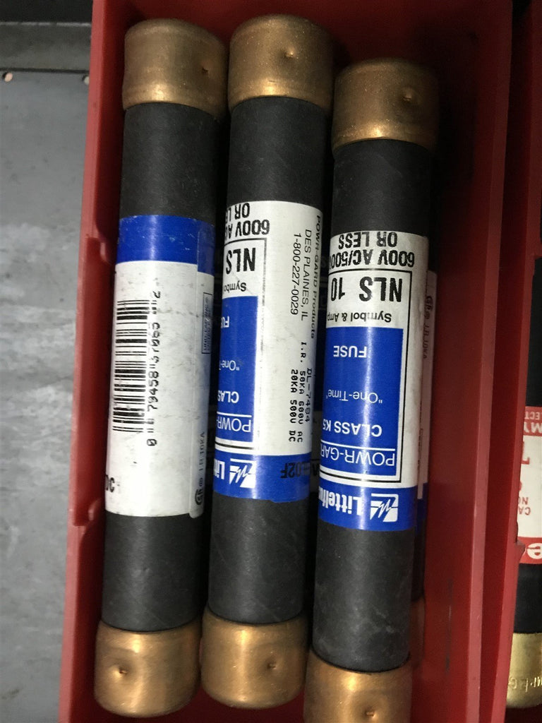 LITTELFUSE NLS 10 LOT OF 6 FUSES