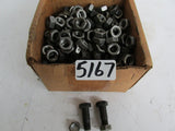 92 Bolts 1/2" X 1 1/2" W/ 78 Squeeze Nuts 1/2" - Black - 1/2" Of Threads - New