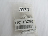 PACKAGE OF 10 PIECES GRAINGER SEALED CHROME SWIVEL EYE PULLEYS - 1RCE6  - NEW