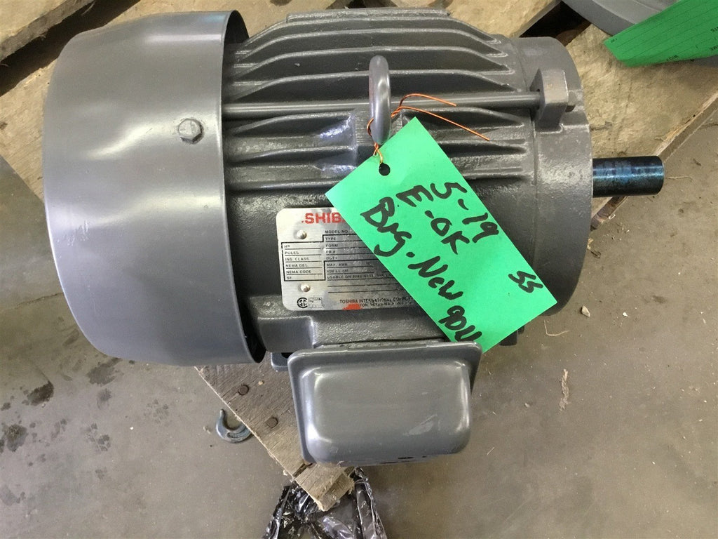 TOSHIBA 2 HP AC MOTOR 230/460 VOLTS 1160 RPM, 6P, 184T FRAME