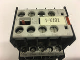 SIEMENS 3TH2040-0BB4 CONTACTOR 24 VDC COIL W/ 3TX4422-0A 2NO+2NC
