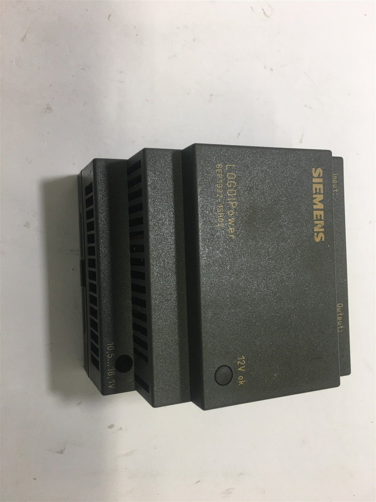 SIEMENS 6EP1322-1SH02 LOGO POWER SUPPLY 100-240 VAC INPUT, 12 VDC OUTPUT