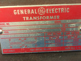GENERAL ELECTRIC 9T22B4312 7 1/2 KVA SINGLE PHASE TRANSFORMER 240 480 PRI V