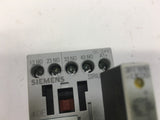 SIEMENS 3RH1140-1BB40 CONTACTOR 24V DC COIL 10A 600 VOLTS