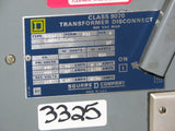 Square D Class 9070 Transformer Disconnect Type: Sk5271S Form: F31 Ser. A 600Vac