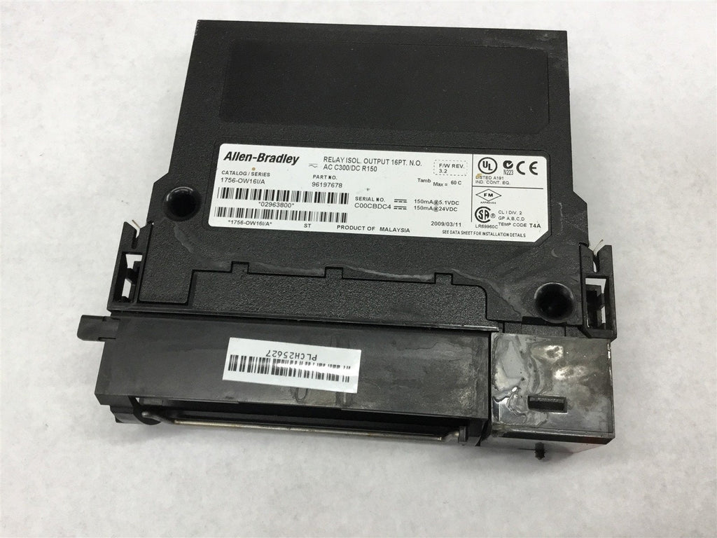 ALLEN-BRADLEY 1756-OW161/A RELAY ISOL. OUTPUT 16 PT