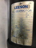 LEESON 096003.00 AC GEAR MOTOR .16 HP 34/29 RPM, 115/110 230/220 VOLTS SINGLE PH