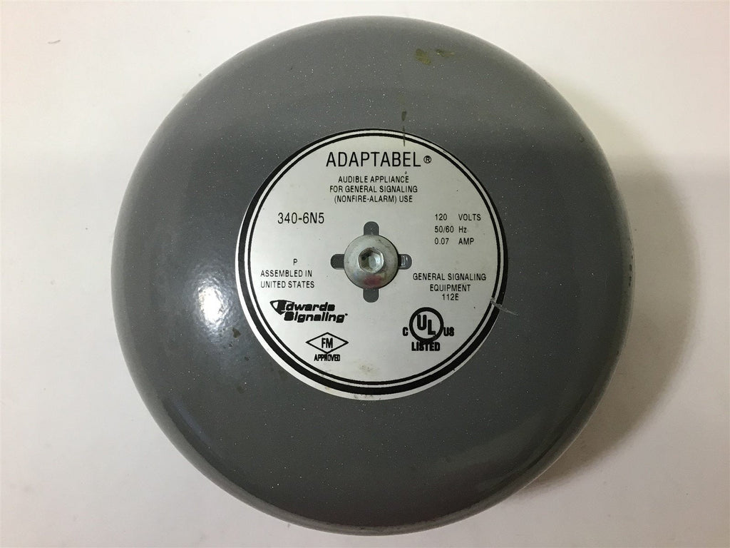 EDWARDS SIGNALING ADAPTABEL 340-6N5 120 VOLTS 0.07 AMPS
