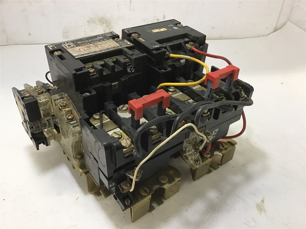 SQUARE D 8502 SB02 NEMA SIZE 0 STARTER 460 V @ 5 HP 120 V COIL