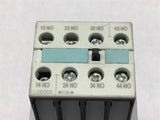 SIEMENS 3RT1034-1AK60 CONTACTOR W/ 3RH1921-1FA40 460 volt @ 15 HP 120V Coil