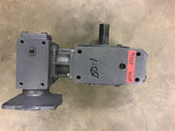 HUB CITY 0220-68454-3204 DOUBLE REDUCTION LEFT ANGLE GEAR REDUCER 150:1, 3204