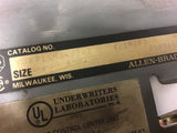 ALLEN-BRADLEY 200 AMP MOTOR CONTROL UNIT 600 VOLTS