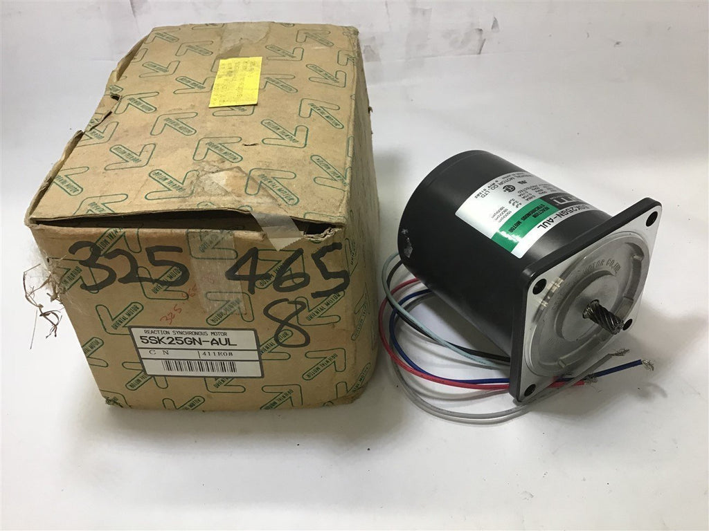 ORIENTAL MOTOR CO 5SK25GN-AUL REACTION SYNCHRONOUS MOTOR 115 VAC 60HZ 1/4" SHAFT