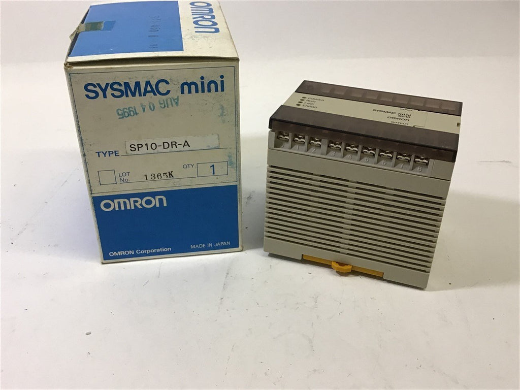 OMRON SYSMAC MINI SP10 -DR-A PROGRAMMABLE CONTROLLER 100-240 VAC 30 VA