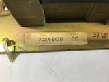 ALLEN-BRADLEY 705X-BOD NEMA SIZE 1 REVERSING STARTER 460V @ 10 HP 120V COIL