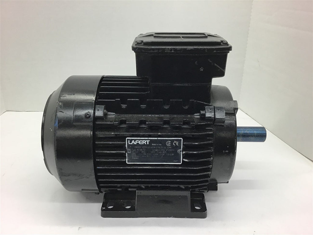 Lafert HE90LF2 3 HP AC Motor 230/460 Volts 3500 Rpm 90L Frame