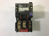 SQUARE D 8536 SB02 NEMA SIZE 0 STARTER 5 HP 460 VOLTS, 120 VOLT COIL STARTER