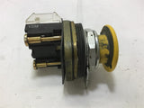 ALLEN-BRADLEY 800T-D... SERIES T YELLOW MUSHROOM PUSHBUTTON
