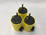 CIRCLE F 20 A 125 V MALE PLUG LOT OF 3