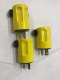 CIRCLE F 20 A 125 V MALE PLUG LOT OF 3