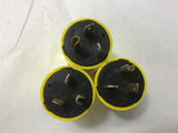 CIRCLE F 20 A 125 V MALE PLUG LOT OF 3