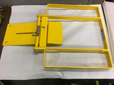 FABENCO SELF-CLOSING SAFETY GATE XL71-21PC 22 TO 24-1/2 STEEL YELLOW POWD